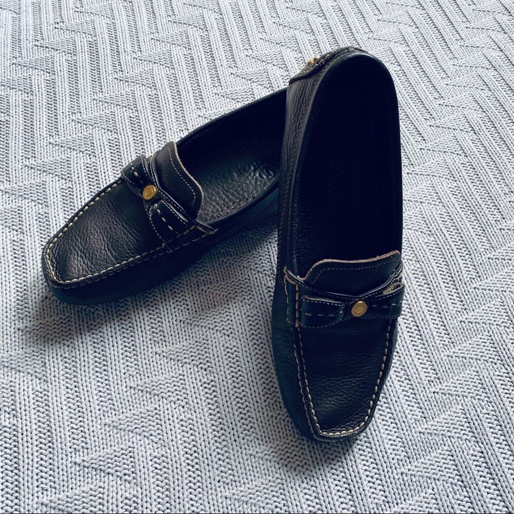 Cole Haan dark brown leather loafers